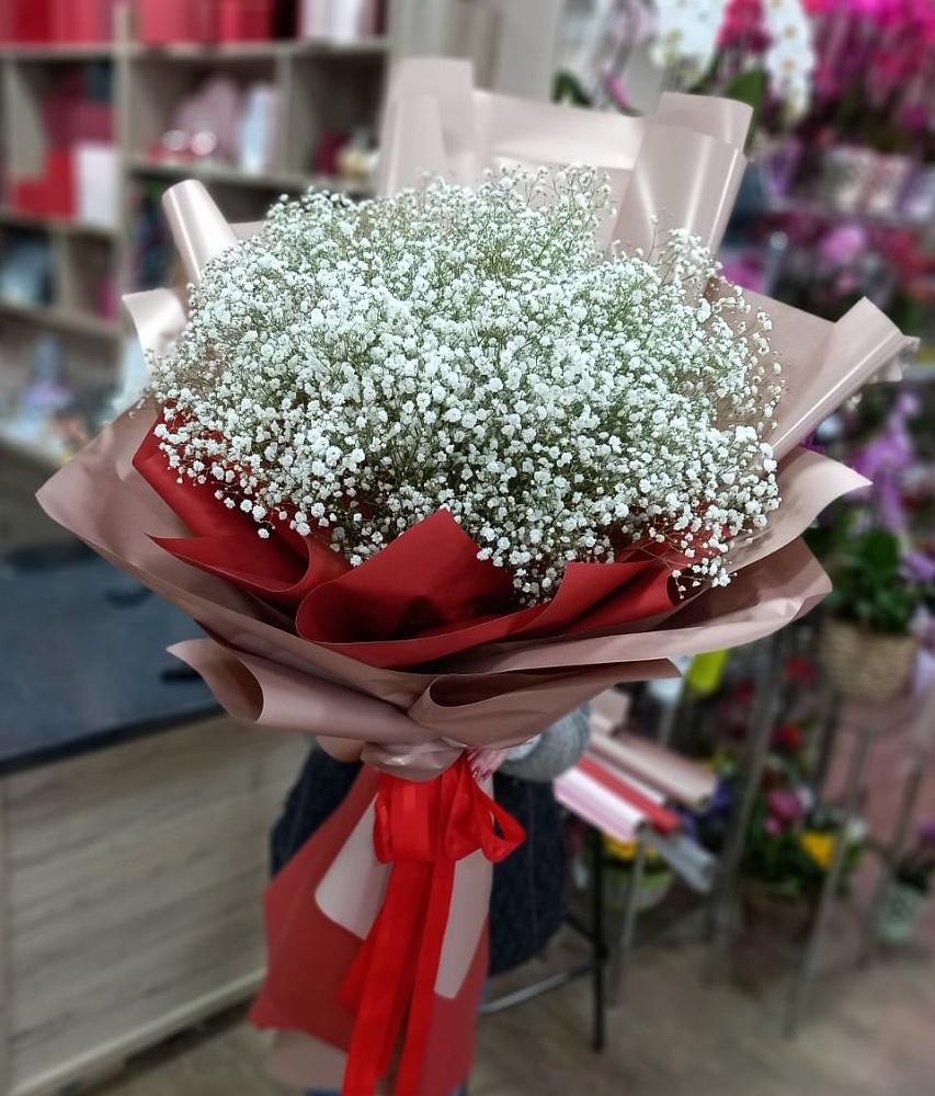 Букет Белые хлопья в Каменной Балке Букет цветов из: Гипсофила в Каменной Балке
