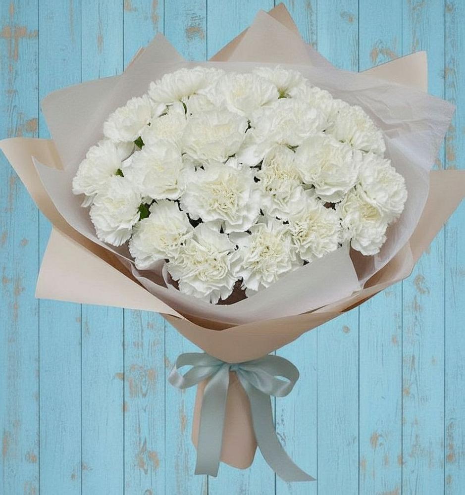 Букет цветов из: Гвоздики в Каменной Балке