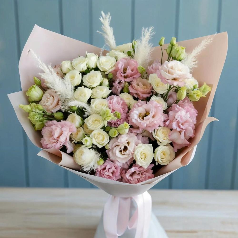 Букет цветов из: Альстромерии и Розы в Каменной Балке