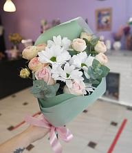 Букет милый в Каменной Балке Букет цветов из: Хризантемы и Розы в Каменной Балке