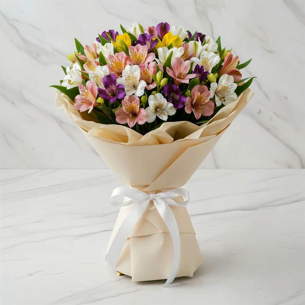 Букет цветов из: Альстромерии в Каменной Балке