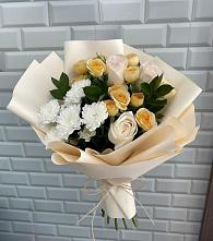 Букет цветов из:  Розы и Хризантемы в Каменной Балке