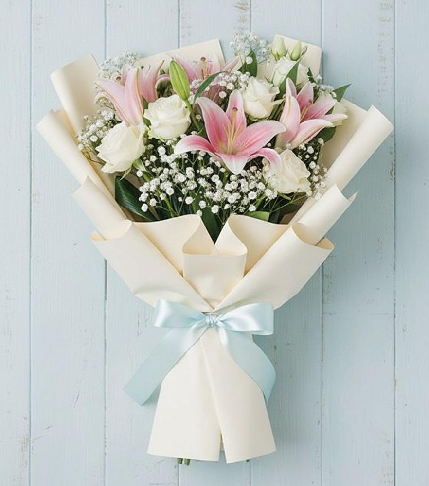 Букет цветов из: Лилии в Каменной Балке