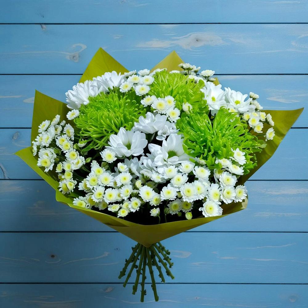 Букет цветов из: Хризантемы в Каменной Балке