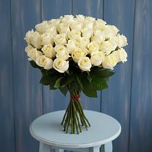 Букет 51 Белая роза Эдлесс Лав #REPLACE_PRED# Каменной Балке