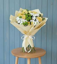 Букет цветов из:  Хризантемы и Розы #REPLACE_PRED# Каменной Балке