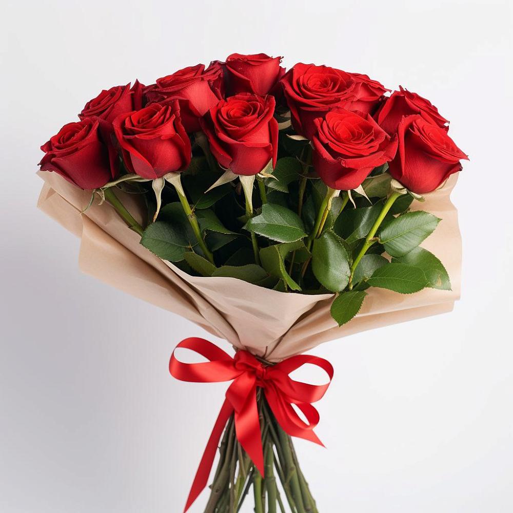 Букет 11 Красных роз Эдлесс Лав в Каменной Балке