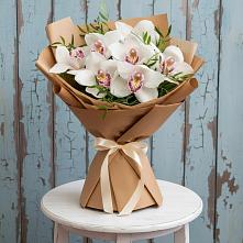Букет цветов из:  Орхидеи и Розы в Каменной Балке
